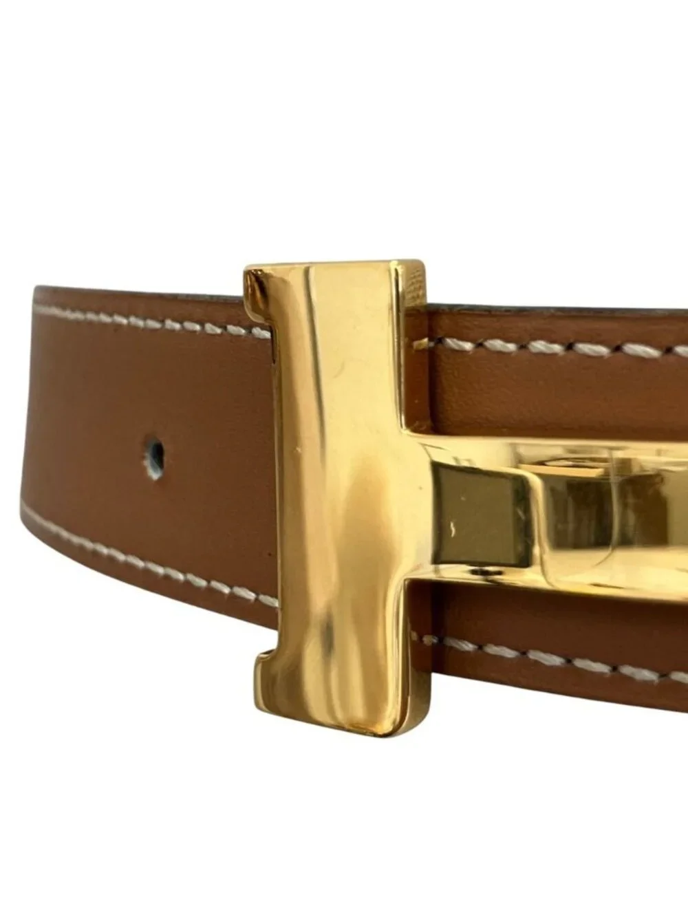 Hermes Vintage Constance 75 Belt Brown Black